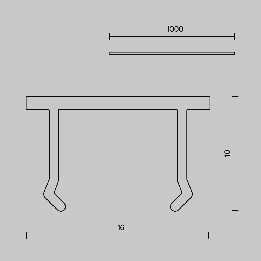 Декоративная накладка 1шт Maytoni EXILITY X TRA239DC-1B