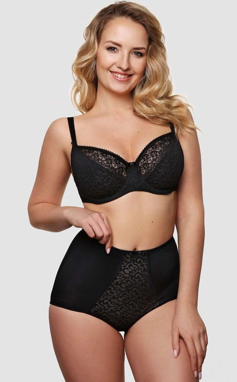 Бюстгальтер-балконет с мягкими трехразрезными чашками (Размер: 70D) (Цвет: пудровый)