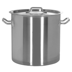 Котел 20 л. нерж. d=30 см. h=30 см. тройное дно с крышк.(индукция) (67009, кт3501)