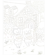 A sparkling day together. Coloring book