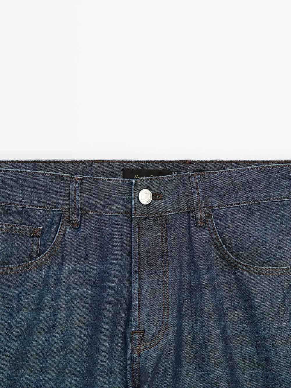 Massimo Dutti Зауженные джинсы из 100% хлопка, индиго