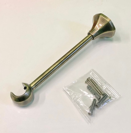 Кронштейн Прима для кованого карниза d20 мм одинарный, цвет античная бронза