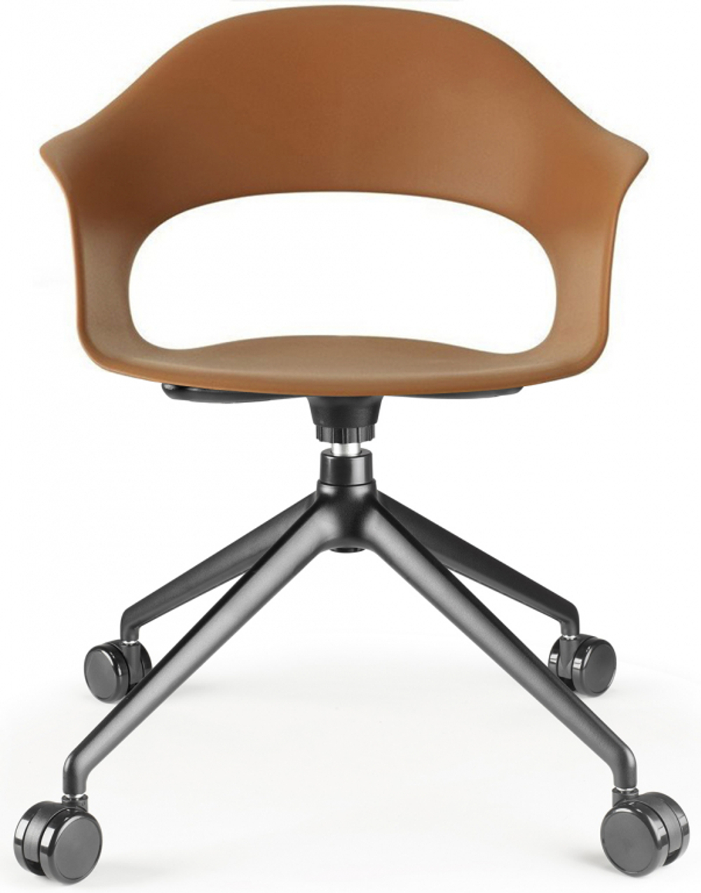 Кресло офисное пластиковое Scab Design Lady B, черный, терракотовый