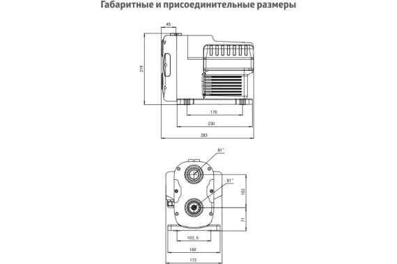 Станция насосная UNIPUMP SCA MINI h42 Q4,5 с частотным преобразователем 40745