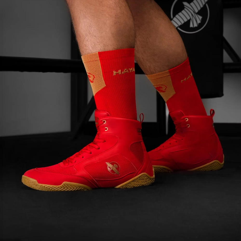 Боксёрки Hayabusa Pro Boxing black red