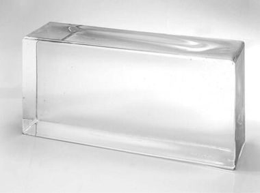 Стеклянный кирпич Clear 20x10x5 см