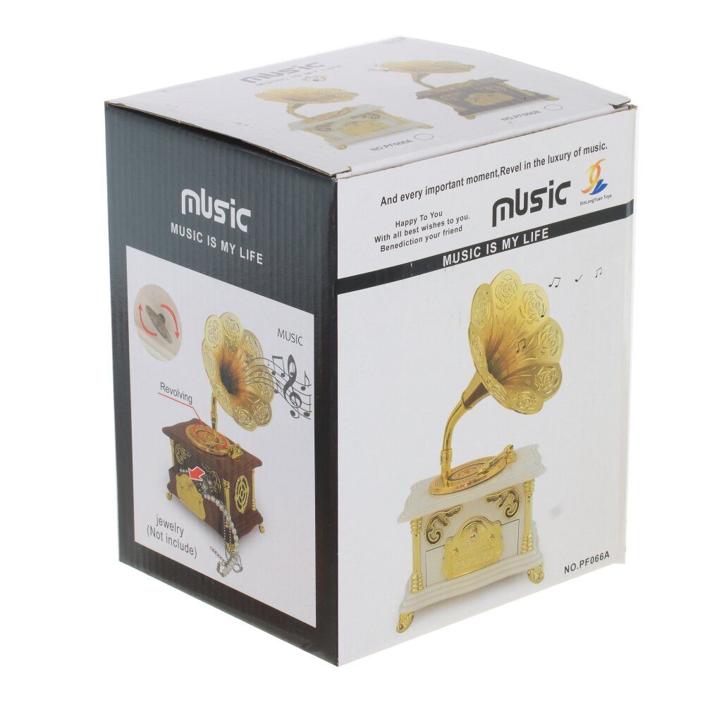 GAEM Изделие декоративное "Граммофон" (музык.), L15,5 W12 H27 см