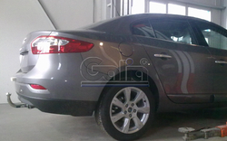 Оцинкованный фаркоп на Renault Fluence седан 2010-2015 (без электрики), Galia R089C