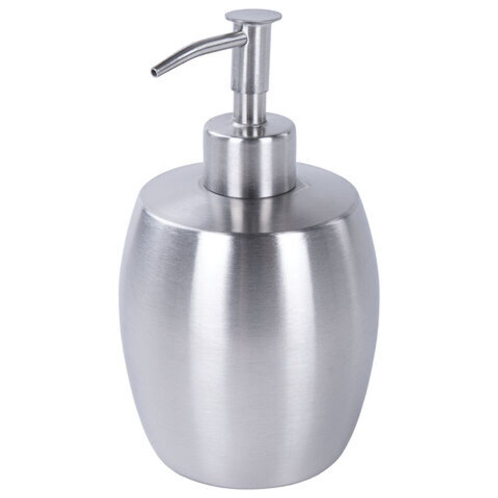 Диспенсер (дозатор) для жидкого мыла LAIMA, нержавеющая сталь, 280 мл, 607428