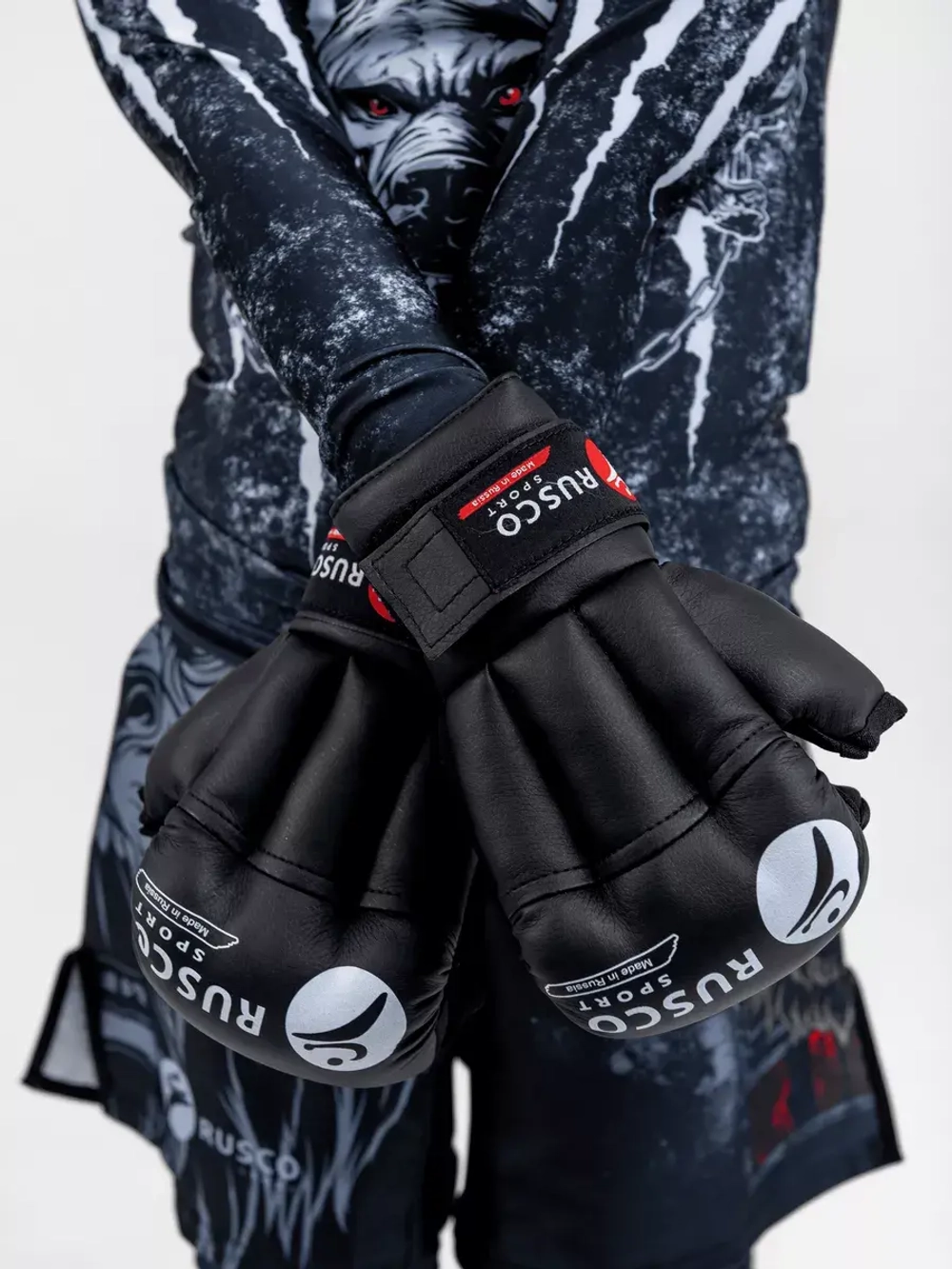 Перчатки для Рукопашного боя Rusco Sport Черные