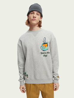 Свитшот Scotch&Soda Embroidered crewneck felpa 167209/0606