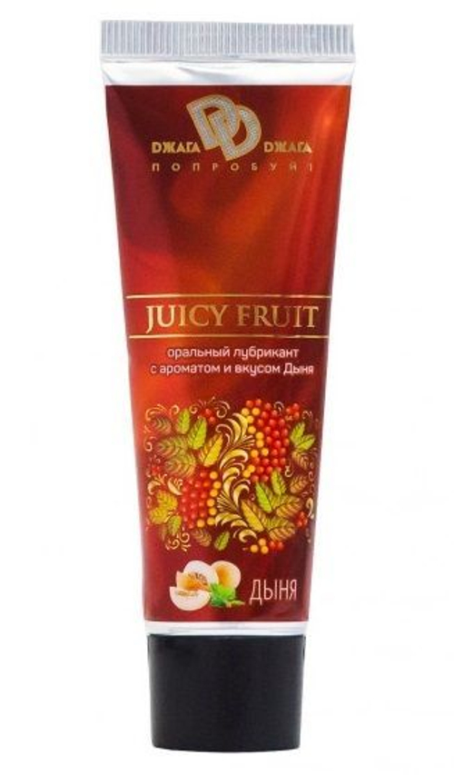 Интимный съедобный лубрикант JUICY FRUIT с ароматом дыни - 30 мл.