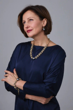 Колье Византия биколор: золото и графит с темно-серой плоской жемчужиной