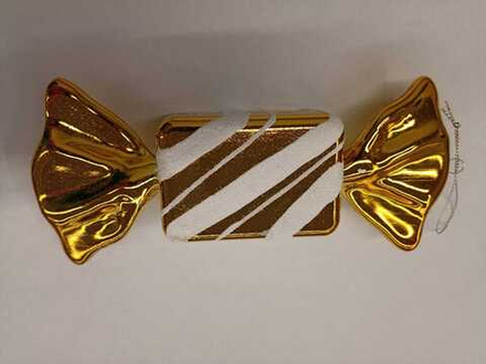 Украшение фигурное Конфета 20х9х3см, золото, SYQC-0123057