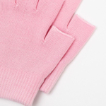 Розовые открытые SPA-перчатки на основе натуральных масел (Цвет: розовый)