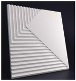 Стеновые 3D панели из наногипса под покраску 50х50см