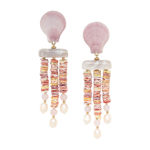 Серьги Nature Bijoux, Spiaggia Rosa, с морскими ракушками, жемчугом и перламутром, NB26.1-12-90560 (
