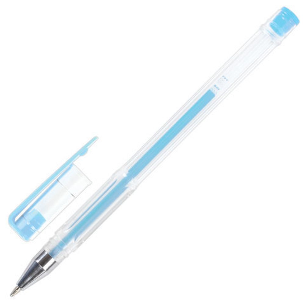 Ручки гелевые ПИФАГОР, НАБОР 6 ЦВЕТОВ, ПАСТЕЛЬНЫЕ, корпус прозрачный, узел 0,7 мм, линия письма 0,5 мм, 142797