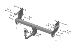 Фаркоп Motodor Mitsubishi Pajero III 2000-2007, Mitsubishi Pajero lV 2007-н.в. арт.91310-A