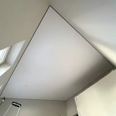 Тканевый натяжной потолок Descor D-Premium (Германия) холодный белый цвет (№450). 2.5м x 2м