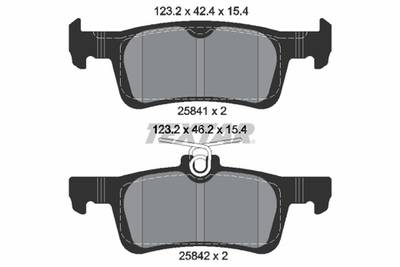 TEXTAR - 2584101-TET - Brake Pad Set, disc brake