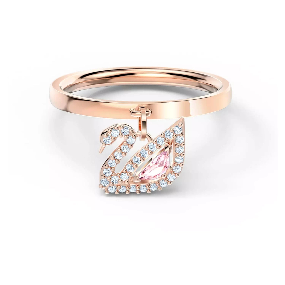 DAZZLING SWAN:RING CZMO/ROS 58
