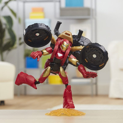 Avengers Bend and Flex F0244  - Автомобиль Мотоцикл 2 в 1 + Фигурка Железного человека 15 см