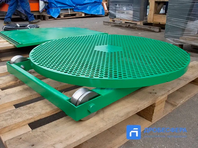 Стол для пескоструйной камеры поворотный с тележкой TTM-800мм арт. 10115708