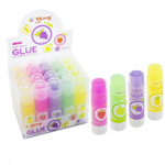 Клей-карандаш Yalong, 15 гр, "MAGIC", на основе PVP, ароматизированный, цветной, 20 шт/уп, пластиковый шоу-бокс