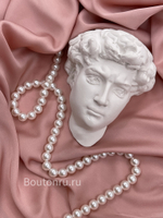 Жемчуг белый на нити