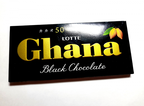 Шоколад Ghana Lotte Темный шоколад 50% какао, Япония