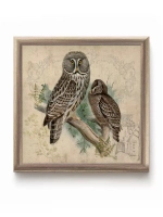 Картины на стену интерьерная на холсте 4 шт, 23*23 см