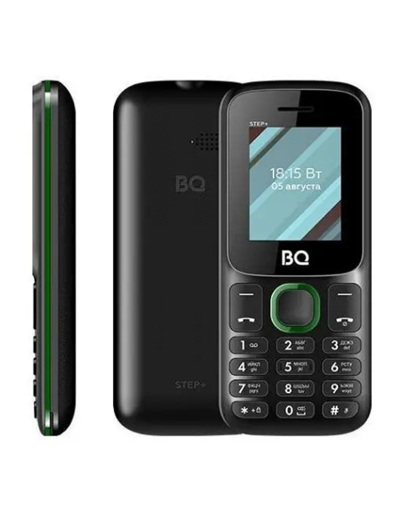 GSM Телефон BQ 1848 STEP+Black+Green (2sim)