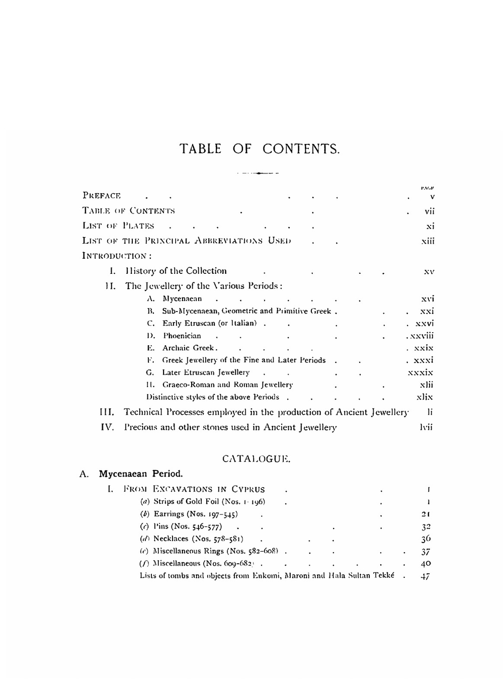Catalogue of the jewellery, Greek, Etruscan, and Roman. In the departments of antiquities, British Museum | F. H. Marshall