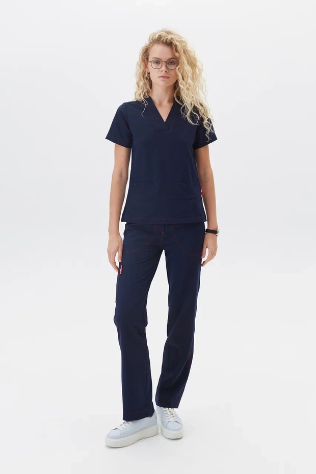 Топ медицинский женский Лаконико, нэви