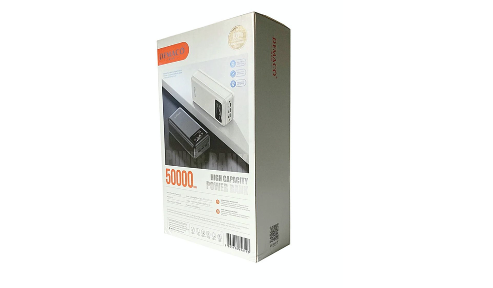 Внешний аккумулятор повербанк Demaco A103 на 50000 mAh