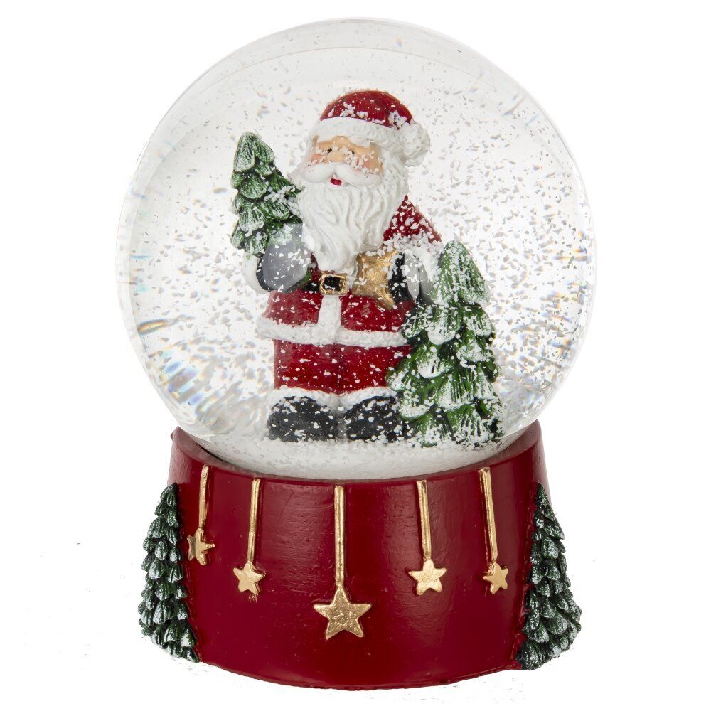 GAEM Фигурка декоративная "Дед Мороз/Снеговик/Медвежонок" в стекл шаре, L9 W8 H10 см, 3в.