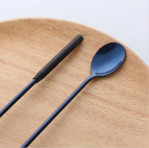 Барная ложка Stick 30 см синяя