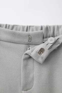 ZARA КОСТЮМНЫЕ БРЮКИ КОМФОРТНОЙ ПОСАДКИ, СИНЕВАТЫЙ