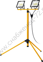STAYER 2х50Вт, 6500К IP65, 1.6 м Светодиодные прожекторы на штативе LED-MAX, (56925-2-50)