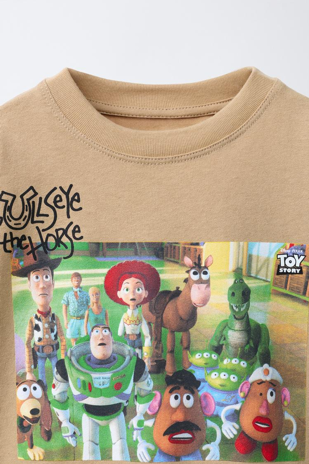 ZARA ФУТБОЛКА С ПРИНТОМ TOY STORY © DISNEY PIXAR, СВЕТЛО-КОРИЧНЕВЫЙ