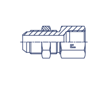 Соединение PD JIC 7/8 - NPTF 1/2