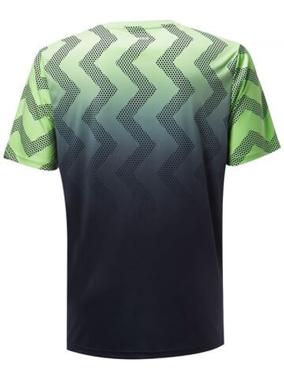 Футболка мужская теннисная K-Swiss Tac Hypercourt Print Crew M - soft neon green/black graphic