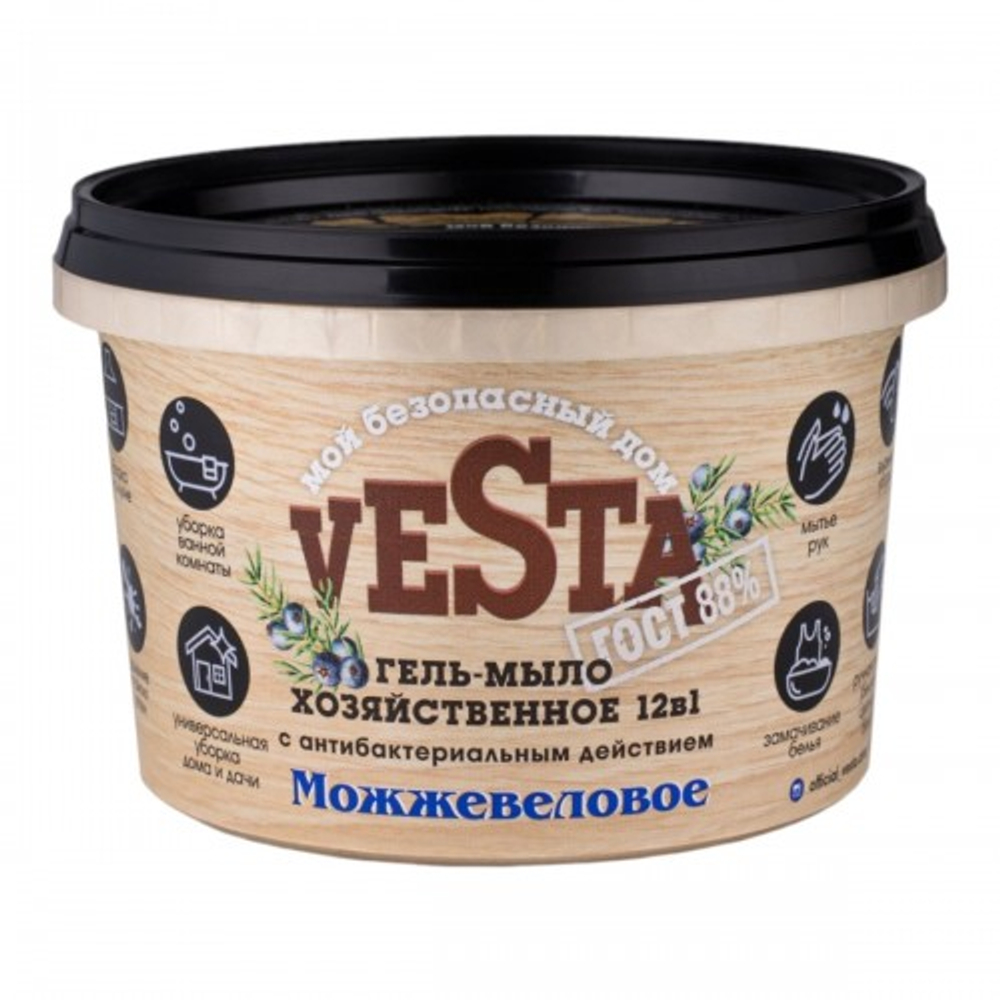 Vesta гель-мыло хозяйственное 12в1 Можжевеловое 500г