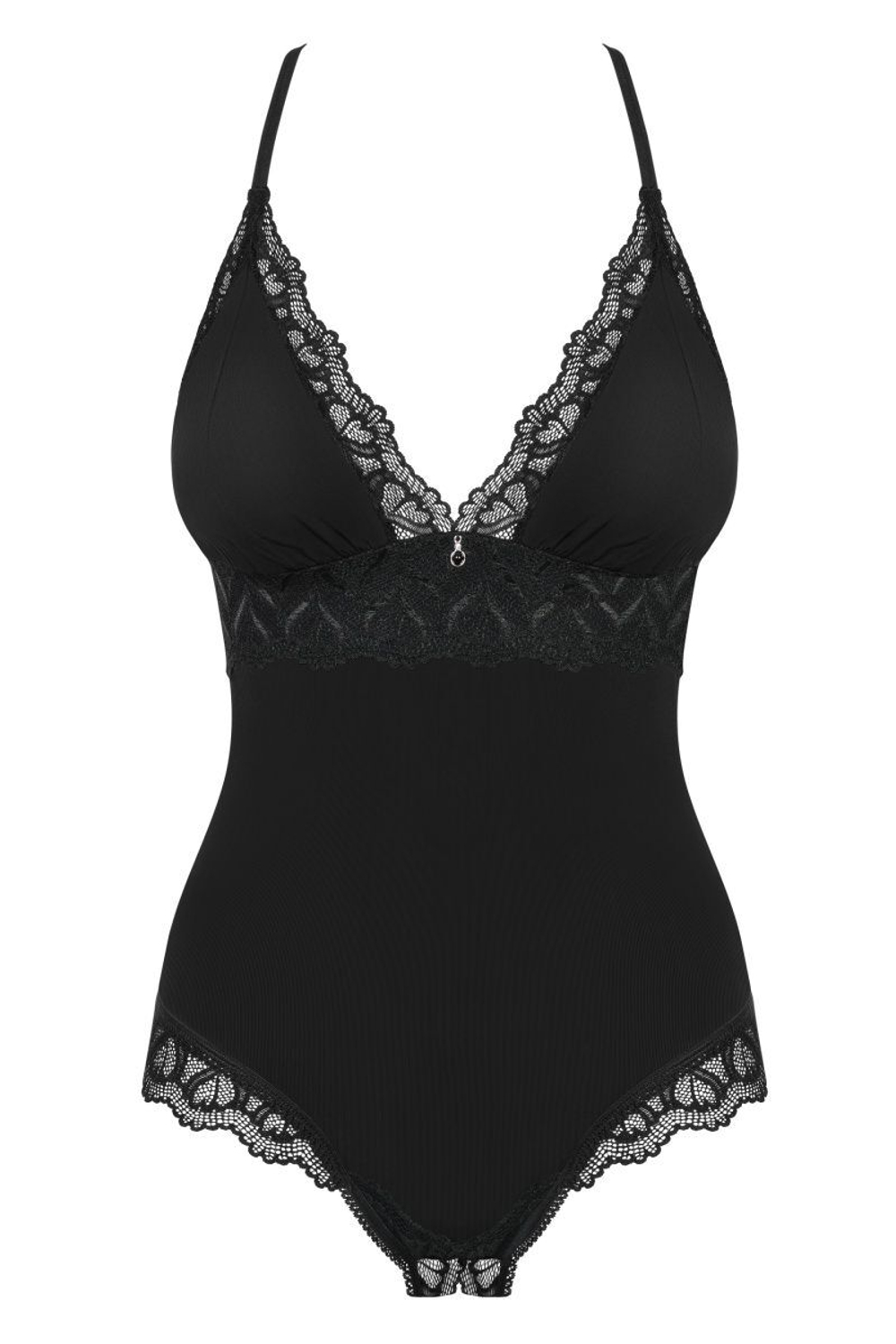 Пикантное боди Arisha с интимным доступом (Размер: S-M) (Цвет: черный)