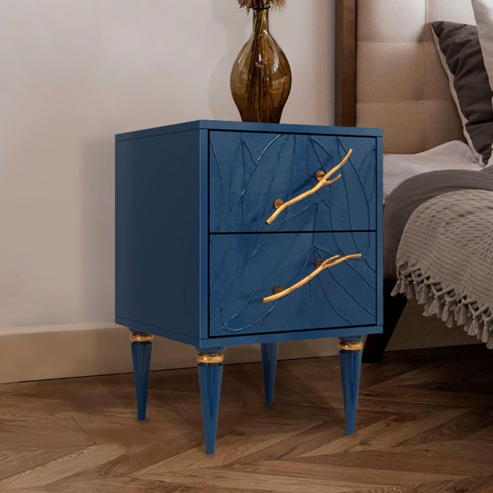 Тумба Арт Колор leaves Классик Голд Королевский синий