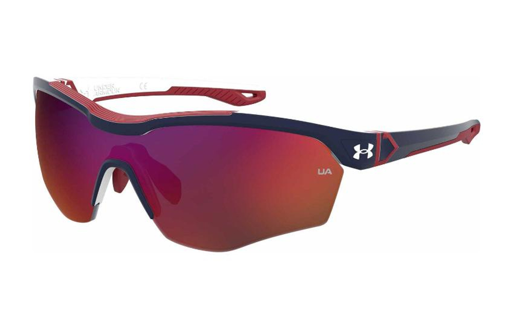 Under Armour Plate Frame Irregular/Polygonal Functional Glasses Unisex Blue