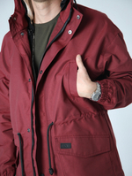 Парка с жилетом Город Горький хибины бордо красная