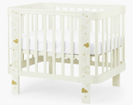 Детская кроватка-трансформер Happy baby Mommy Love в комплекте с расширением 160х70 milky