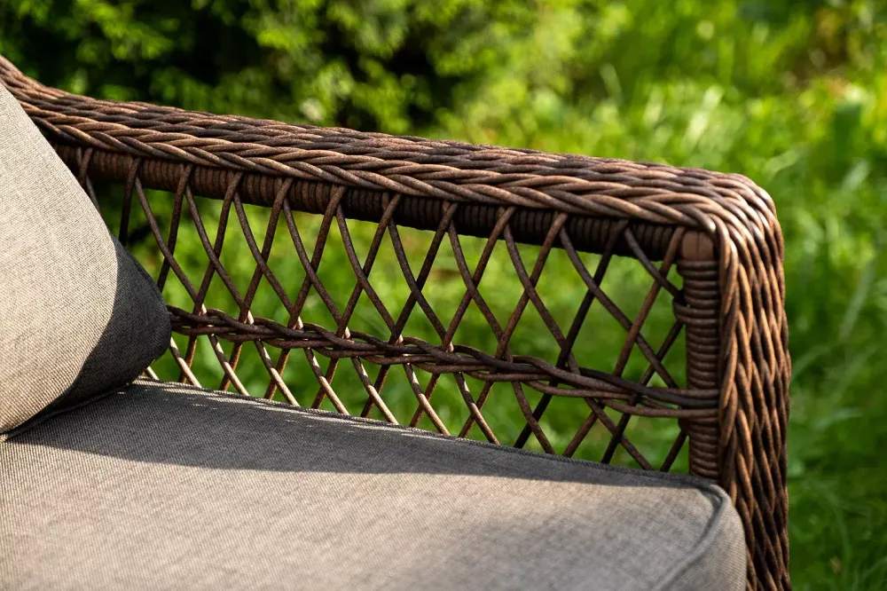 "Гранд Латте" лаунж-зона из искусственного ротанга, цвет коричневый